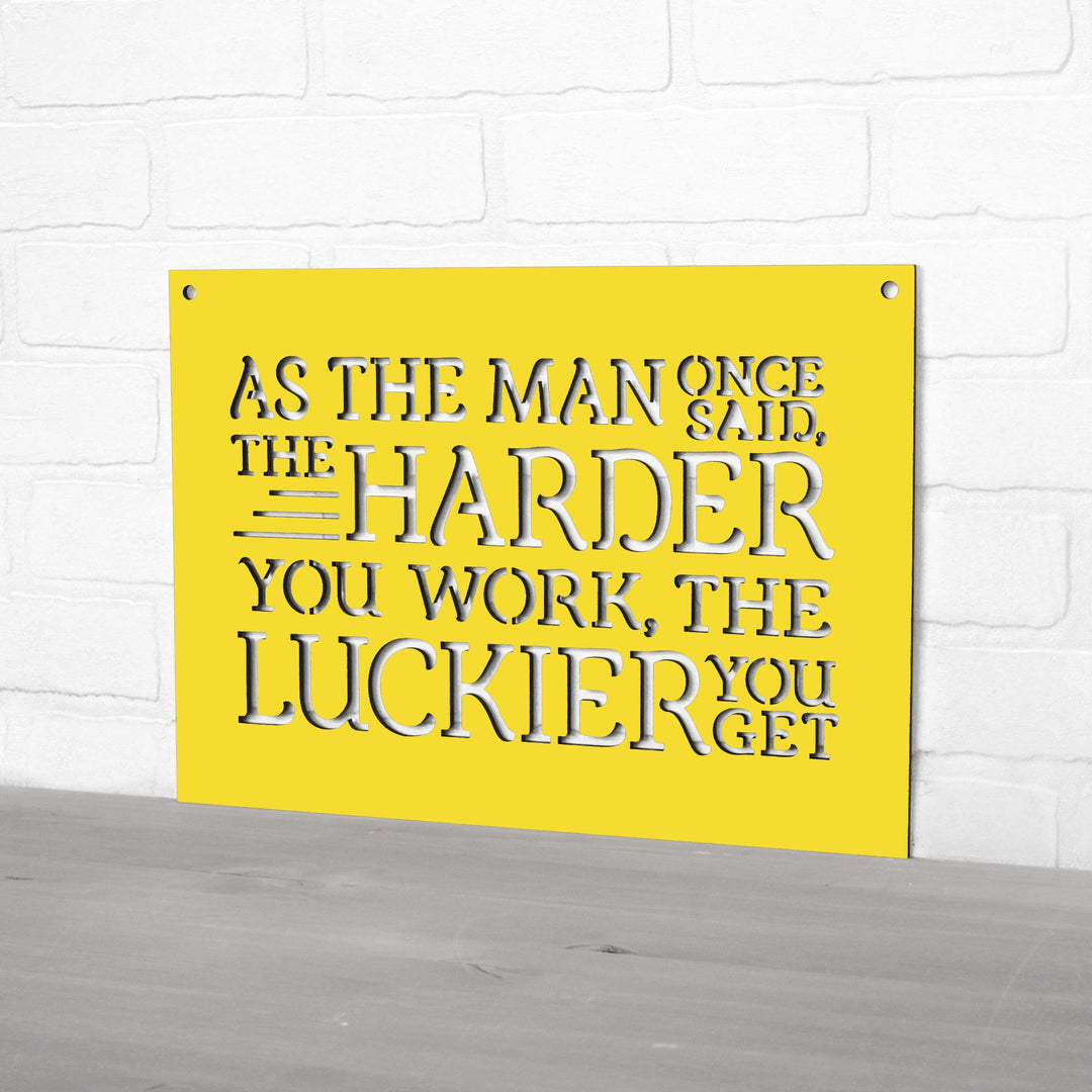 Spunky Fluff Proudly handmade in South Dakota, USA As The Man Once Said, The Harder You Work The Luckier You Get
