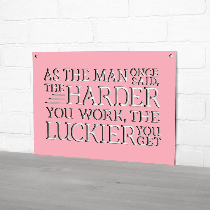 Spunky Fluff Proudly handmade in South Dakota, USA As The Man Once Said, The Harder You Work The Luckier You Get