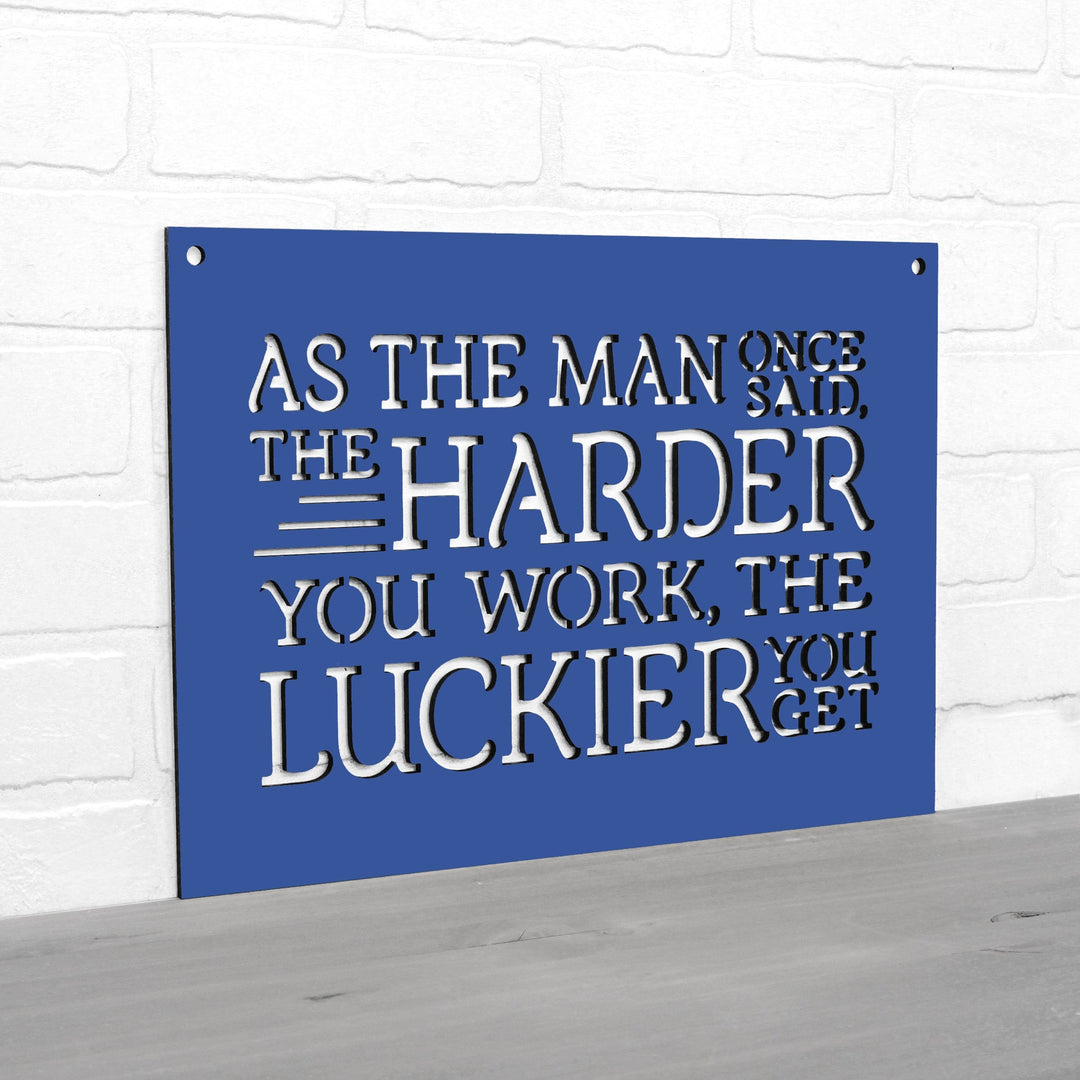 Spunky Fluff Proudly handmade in South Dakota, USA As The Man Once Said, The Harder You Work The Luckier You Get