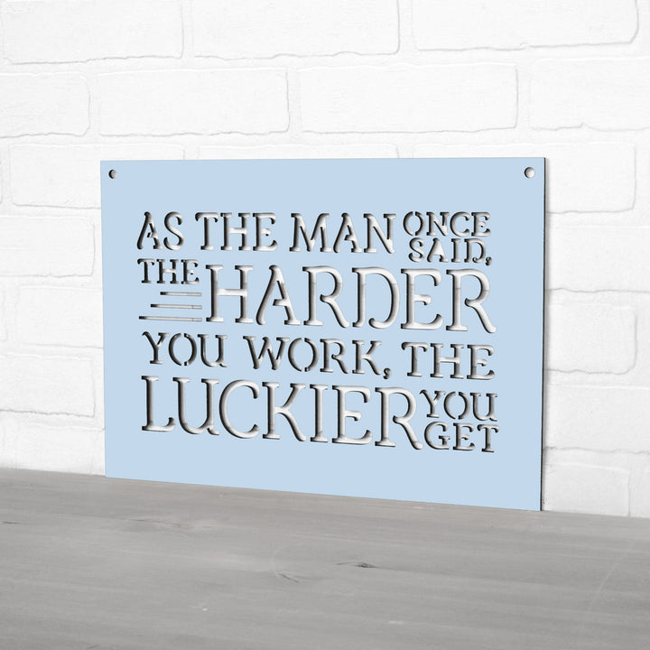 Spunky Fluff Proudly handmade in South Dakota, USA As The Man Once Said, The Harder You Work The Luckier You Get