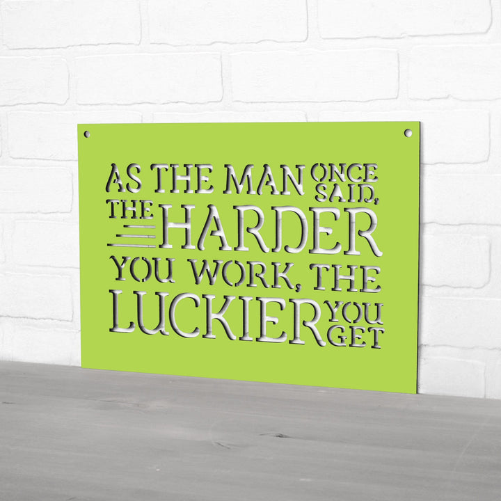 Spunky Fluff Proudly handmade in South Dakota, USA As The Man Once Said, The Harder You Work The Luckier You Get