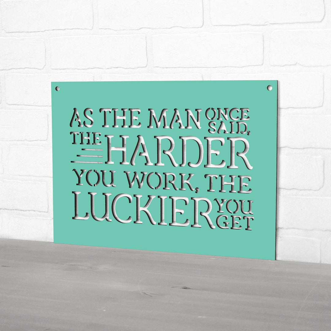 Spunky Fluff Proudly handmade in South Dakota, USA As The Man Once Said, The Harder You Work The Luckier You Get