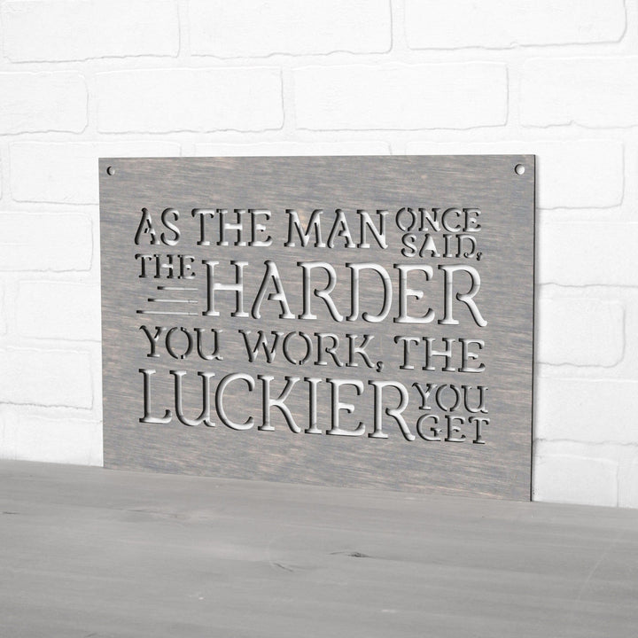 Spunky Fluff Proudly handmade in South Dakota, USA As The Man Once Said, The Harder You Work The Luckier You Get