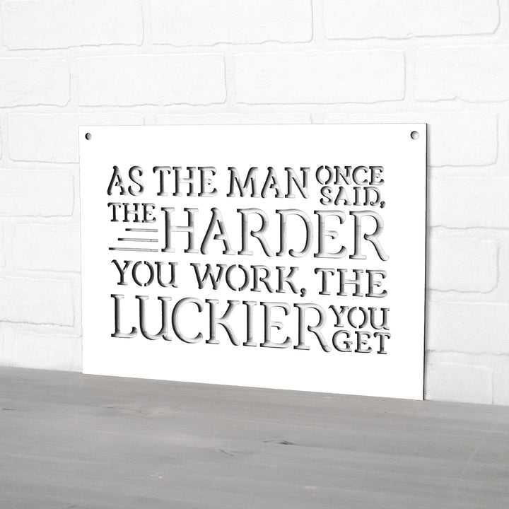 Spunky Fluff Proudly handmade in South Dakota, USA As The Man Once Said, The Harder You Work The Luckier You Get