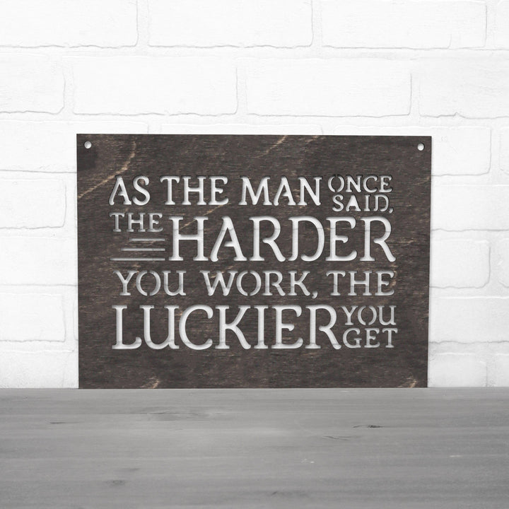 Spunky Fluff Proudly handmade in South Dakota, USA As The Man Once Said, The Harder You Work The Luckier You Get