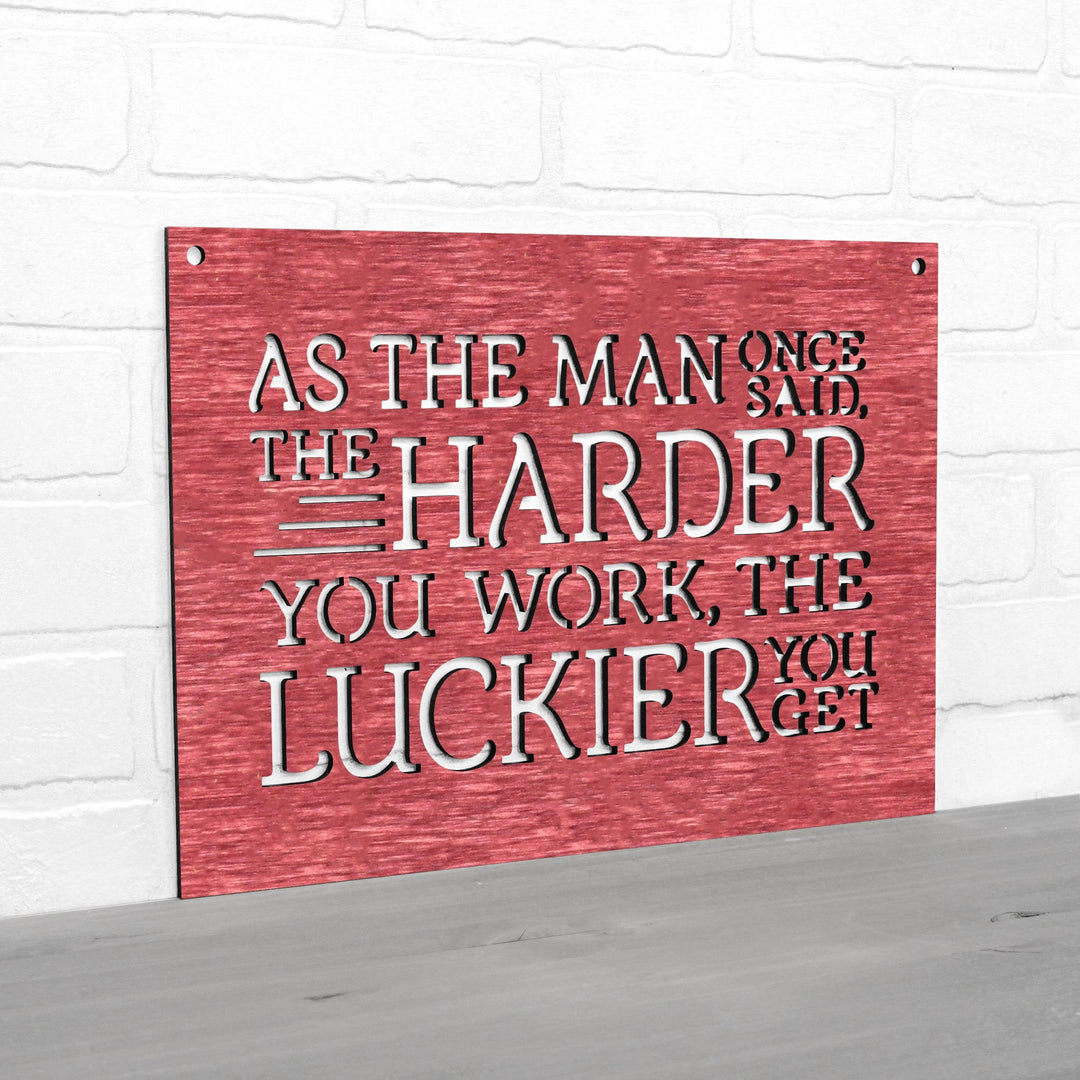 Spunky Fluff Proudly handmade in South Dakota, USA As The Man Once Said, The Harder You Work The Luckier You Get
