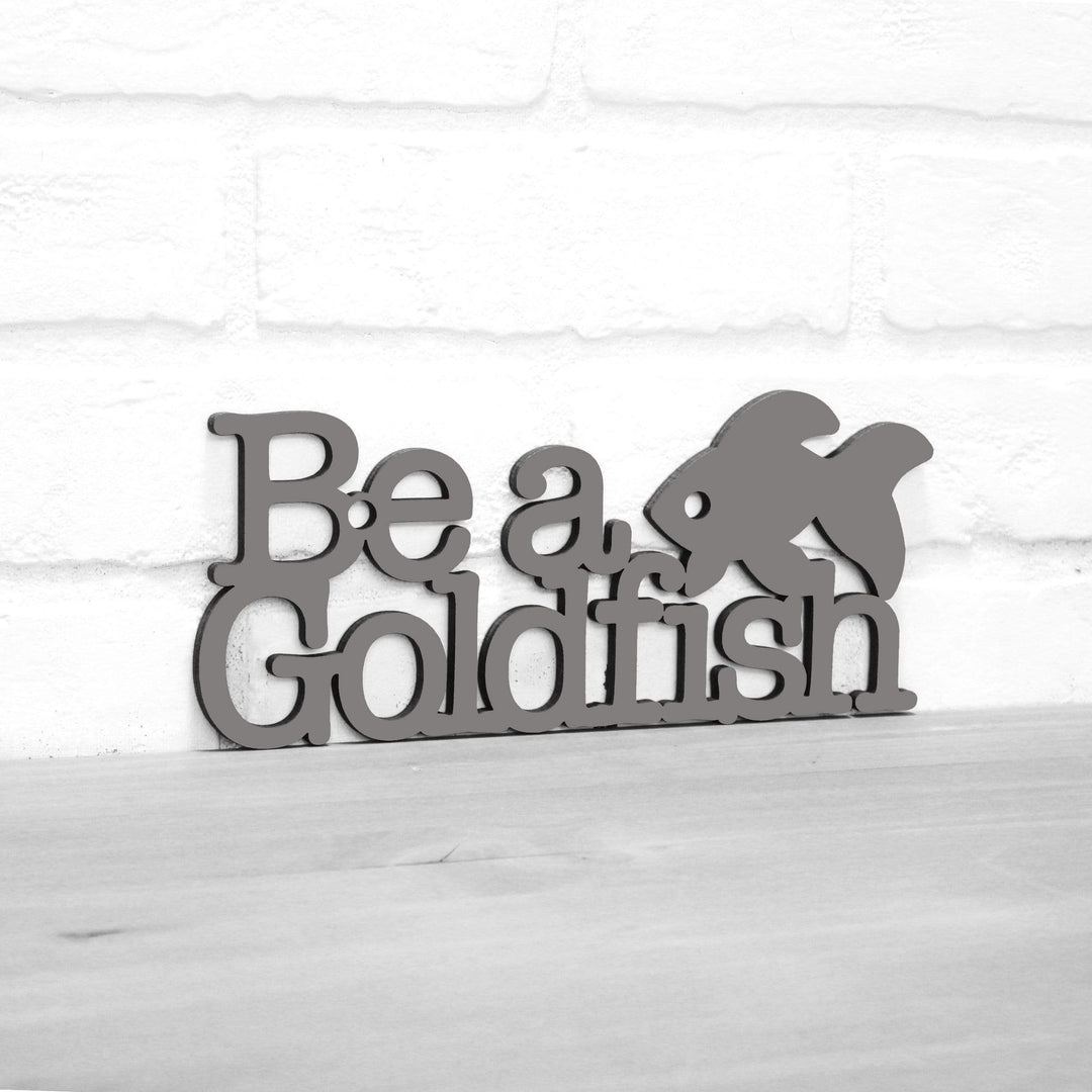 Spunky Fluff Proudly handmade in South Dakota, USA Small / Charcoal Gray Be A Goldfish