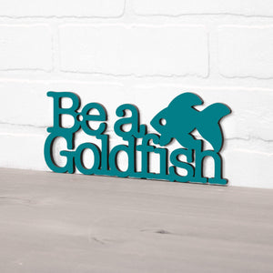 Spunky Fluff Proudly handmade in South Dakota, USA Small / Teal Be A Goldfish