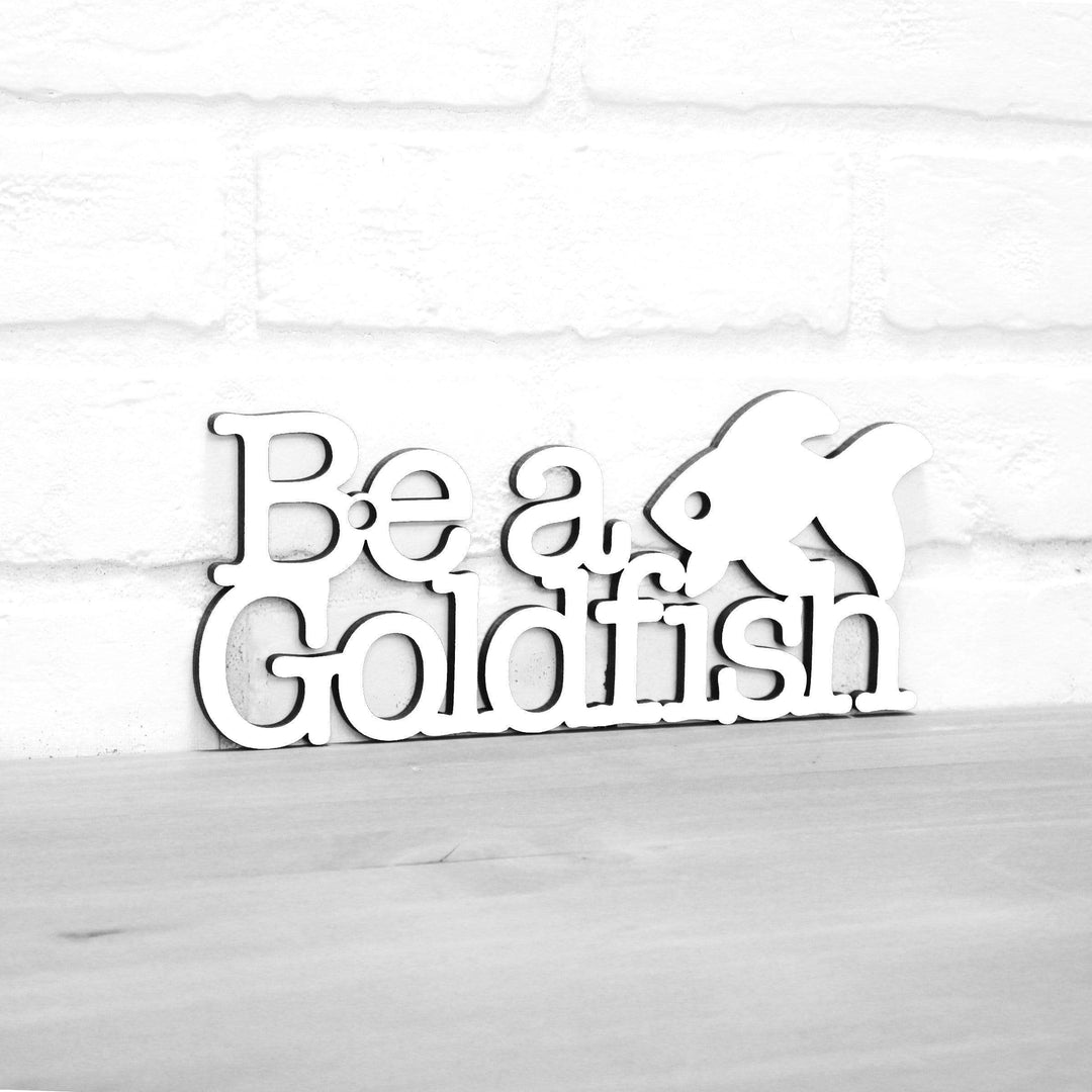 Spunky Fluff Proudly handmade in South Dakota, USA Small / White Be A Goldfish