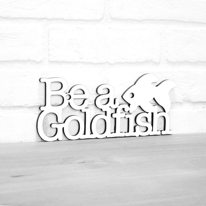 Spunky Fluff Proudly handmade in South Dakota, USA Small / White Be A Goldfish