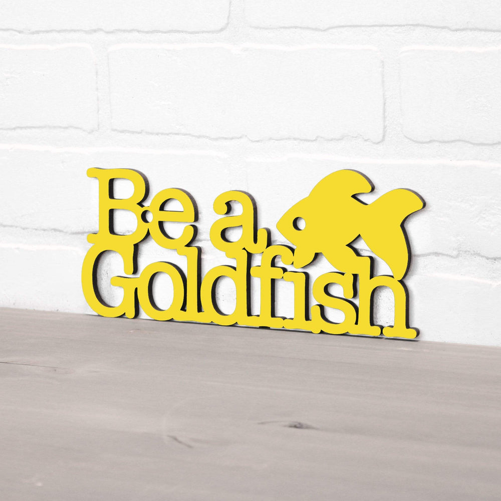 Spunky Fluff Proudly handmade in South Dakota, USA Small / Yellow Be A Goldfish