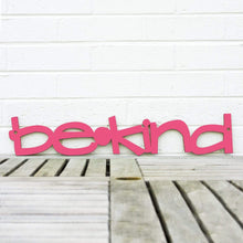 Load image into Gallery viewer, Spunky Fluff Proudly handmade in South Dakota, USA Magenta / Small Be Kind Wood Wall Art
