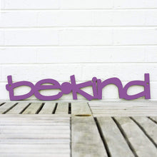 Load image into Gallery viewer, Spunky Fluff Proudly handmade in South Dakota, USA Purple / Small Be Kind Wood Wall Art
