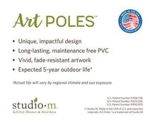 Load image into Gallery viewer, Studio M Proudly Handmade in Missouri, USA &quot;Be Proud&quot; - 40&quot; Art Pole
