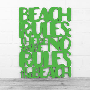 Spunky Fluff Proudly handmade in South Dakota, USA Medium / Grass Green Beach Rules: There Are No Rules At The Beach