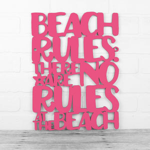 Spunky Fluff Proudly handmade in South Dakota, USA Medium / Magenta Beach Rules: There Are No Rules At The Beach