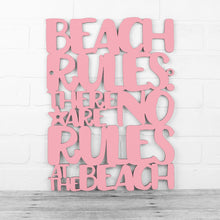 Load image into Gallery viewer, Spunky Fluff Proudly handmade in South Dakota, USA Medium / Pink Beach Rules: There Are No Rules At The Beach
