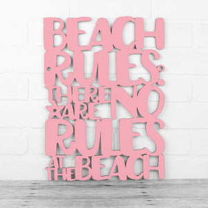 Spunky Fluff Proudly handmade in South Dakota, USA Medium / Pink Beach Rules: There Are No Rules At The Beach