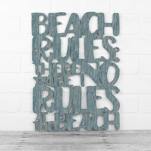 Spunky Fluff Proudly handmade in South Dakota, USA Medium / Weathered Denim Beach Rules: There Are No Rules At The Beach