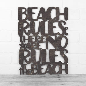 Spunky Fluff Proudly handmade in South Dakota, USA Medium / Weathered Ebony Beach Rules: There Are No Rules At The Beach