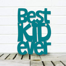 Load image into Gallery viewer, Spunky Fluff Proudly handmade in South Dakota, USA Small / Teal Best Kid Ever

