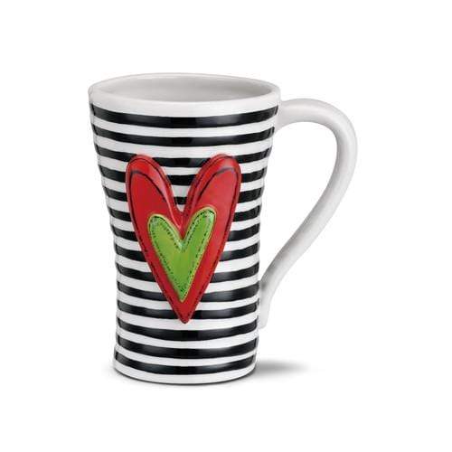 Demdaco Ceramics Black Stripes Mug
