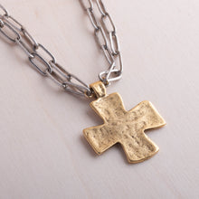 Load image into Gallery viewer, CV Designs Block Cross Necklace
