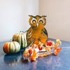 Prairie Dance Proudly Handmade in South Dakota, USA "Boo" Owl – Decorative Fall Table Sculpture