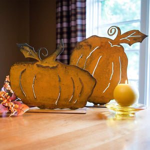 Prairie Dance Proudly Handmade in South Dakota, USA Large Brady Pumpkin – Decorative Fall Sculpture