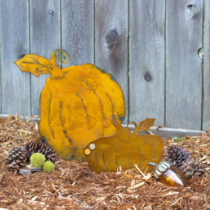 Prairie Dance Proudly Handmade in South Dakota, USA Brady Pumpkin – Decorative Fall Sculpture