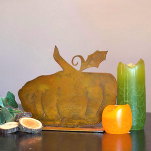 Prairie Dance Proudly Handmade in South Dakota, USA Brady Pumpkin – Decorative Fall Sculpture