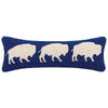 Peking Handicraft Home Accents Buffalo Trio Hook Pillow