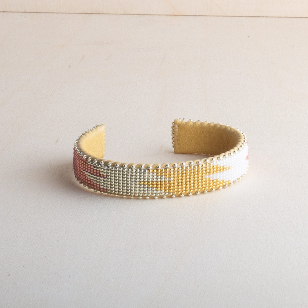 Etkie Jewelry Camille Beaded Glass Cuff -Small