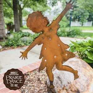Prairie Dance Proudly Handmade in South Dakota, USA Carol Roeda Girl Dancer Decorative Garden Stake