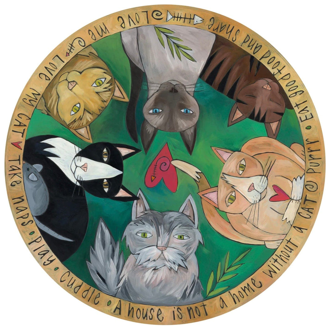 Sticks Proudly Handmade in Iowa, USA Cat Scratch Fever Lazy Susan