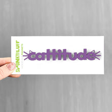 Load image into Gallery viewer, Spunky Fluff Proudly handmade in South Dakota, USA Cattitude-Tiny Word Magnet
