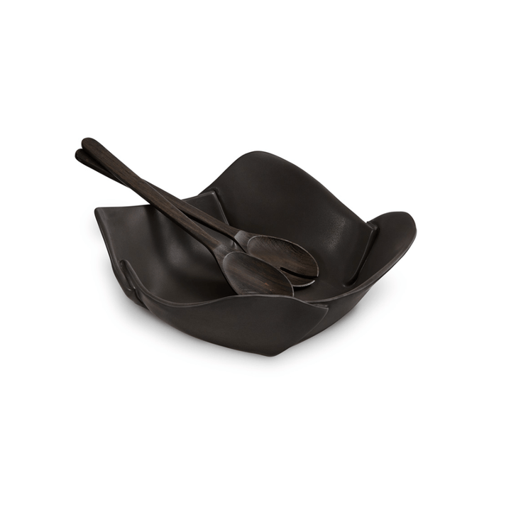 Hilborn Pottery Proudly Handmade in Ontario, CA Ebony Ceramic Square Bowl