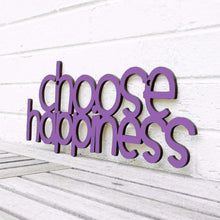 Load image into Gallery viewer, Spunky Fluff Proudly handmade in South Dakota, USA Medium / Purple Choose Happiness
