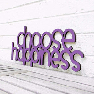 Spunky Fluff Proudly handmade in South Dakota, USA Medium / Purple Choose Happiness