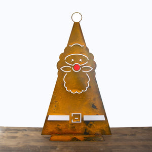 Prairie Dance Proudly Handmade in South Dakota, USA "Contemporary Santa" Decorative Sculpture