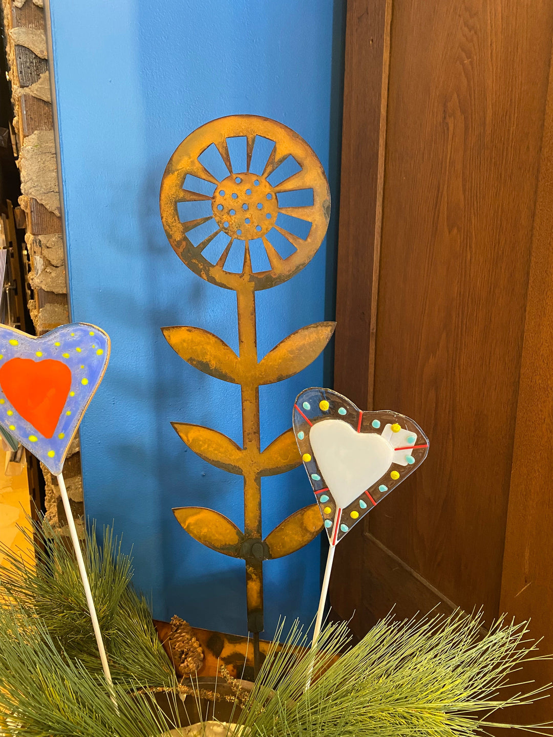 Prairie Dance Contemporary Sunflower Garden Stake