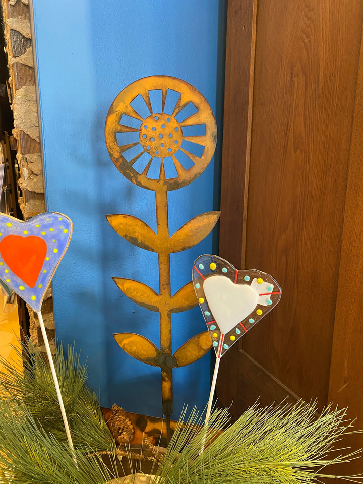 Prairie Dance Contemporary Sunflower Garden Stake