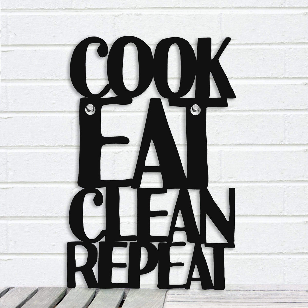 Spunky Fluff Proudly handmade in South Dakota, USA Small / Black Cook Eat Clean Repeat