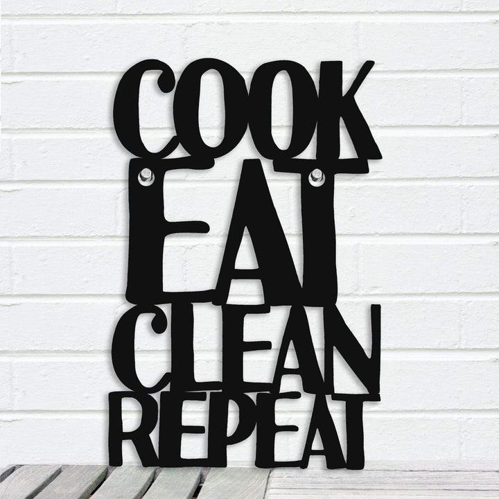 Spunky Fluff Proudly handmade in South Dakota, USA Small / Black Cook Eat Clean Repeat