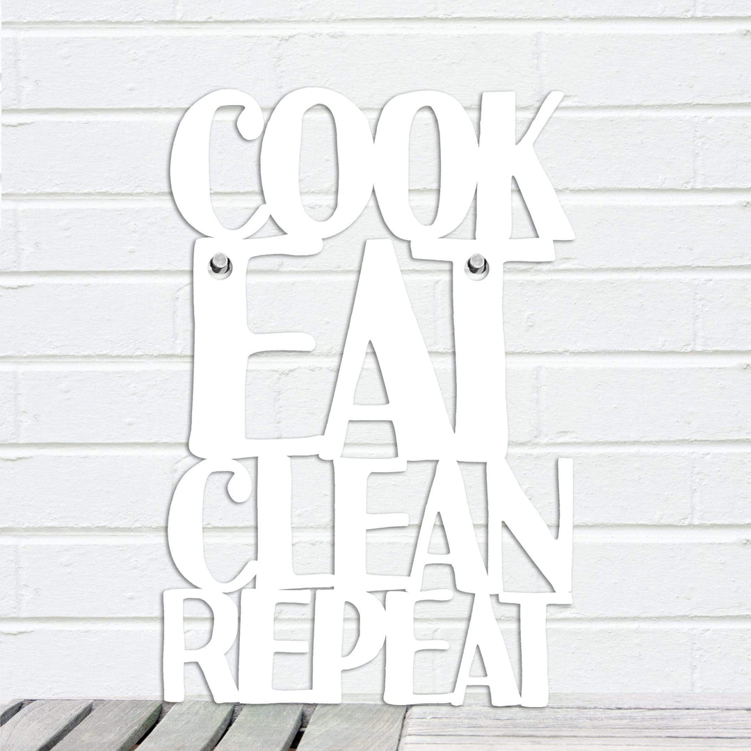 Spunky Fluff Proudly handmade in South Dakota, USA Small / White Cook Eat Clean Repeat