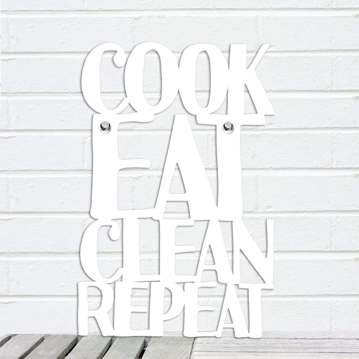 Spunky Fluff Proudly handmade in South Dakota, USA Small / White Cook Eat Clean Repeat