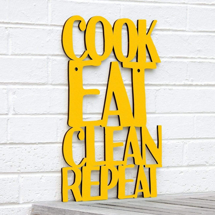 Spunky Fluff Proudly handmade in South Dakota, USA Small / Yellow Cook Eat Clean Repeat