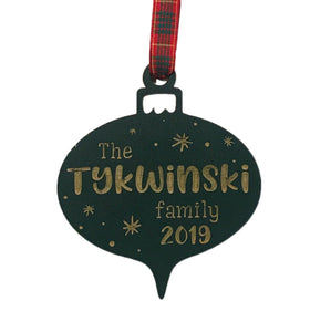 Spunky Fluff Proudly handmade in South Dakota, USA Custom Family Ornament
