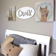 Load image into Gallery viewer, Spunky Fluff Proudly handmade in South Dakota, USA Custom Name Sign
