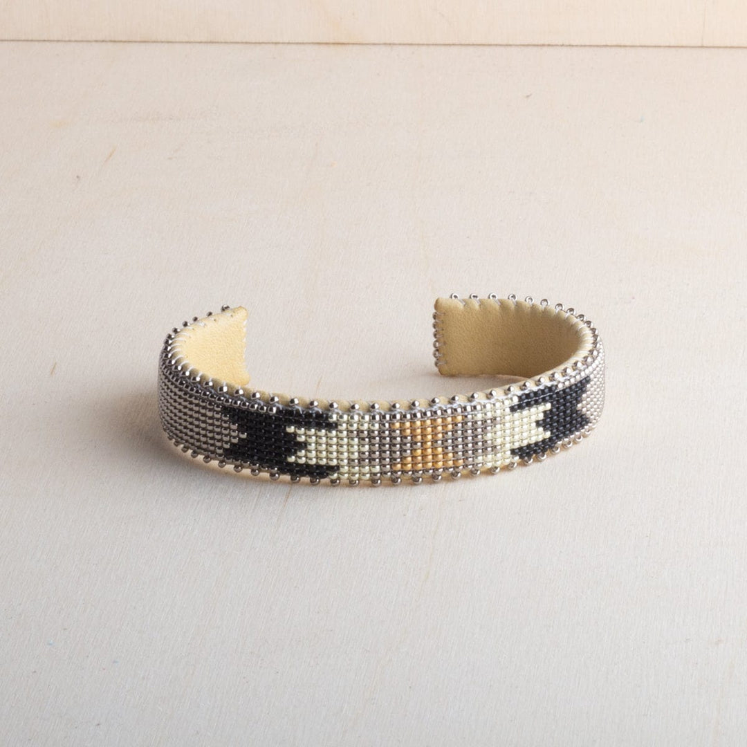 Etkie Jewelry Dawn Beaded Glass Cuff- Small
